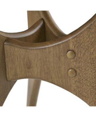 Blaze Triangle Wood Side Table