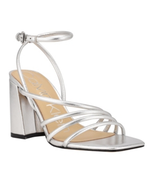 Calvin Klein Women's Quen Strappy Heel Dress Sandals Women's Shoes