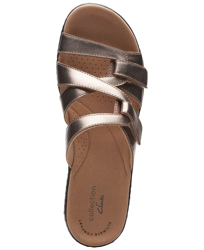 clarks women's merliah karli slip on strappy sandals
