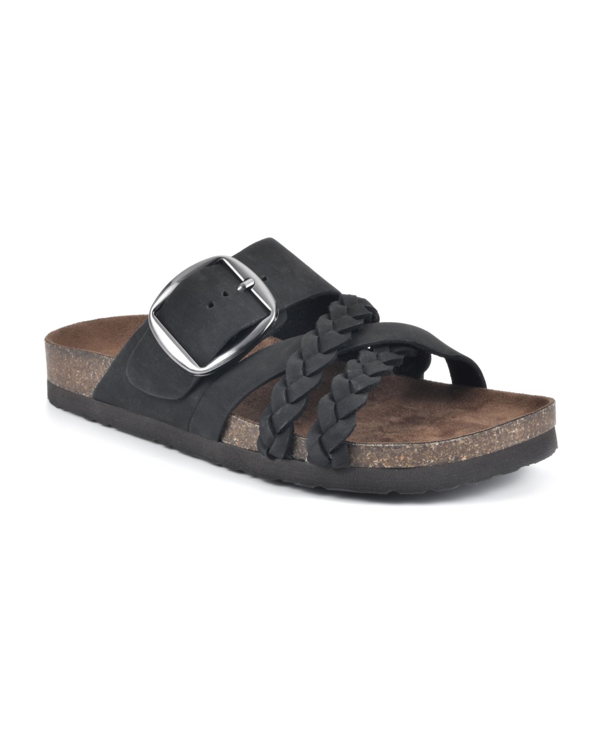 Women's Healing Footbed Sandals - Black, Nubuck