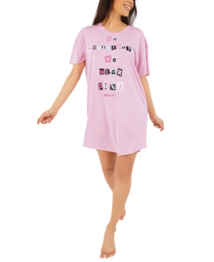 Munki Munki Mean Girls Sleep Shirt Nightgown In Pink