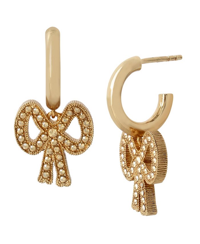 Coach pave huggie earrings Clearance