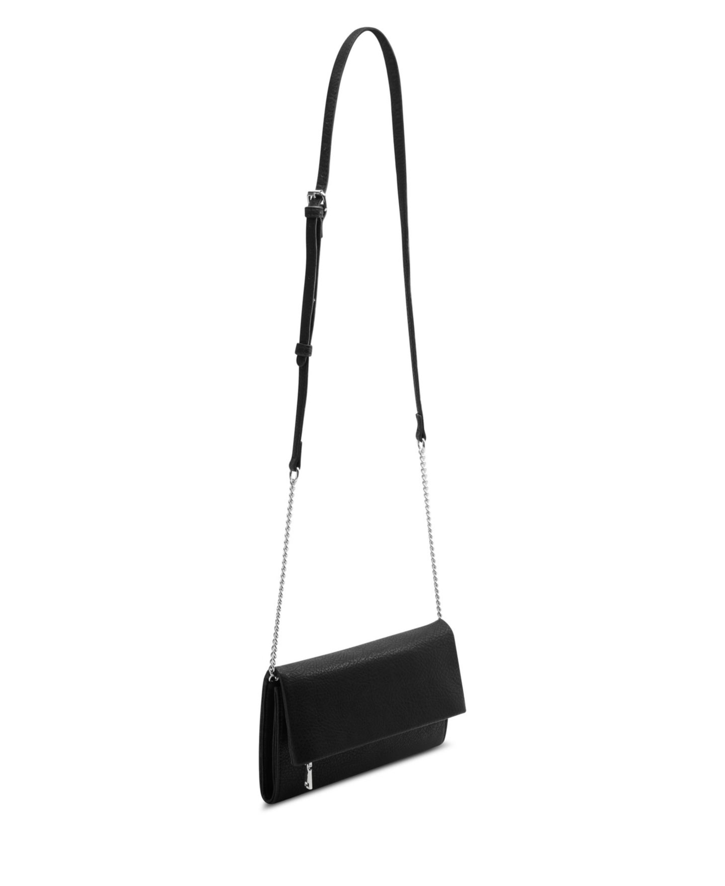Женский клатч I.N.C. International Concepts Averry Tunnel Convertible Clutch Crossbody, цвет: Чёрный / Серебряный — фото 6