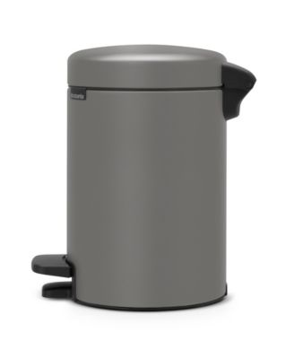 NewIcon Step On Trash Can, 0.8 Gallon, 1.3 Liter