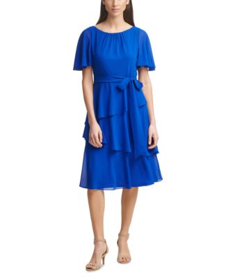 Jessica Howard - Tiered-Hem Midi Dress