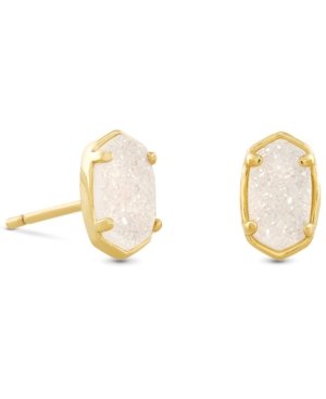 Kendra Scott Emilie Stone Stud Earrings In Gold Irdis