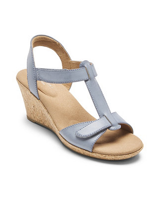 Rockport Women's Blanca T Strap Wedge Sandals & Reviews - Sandals ...