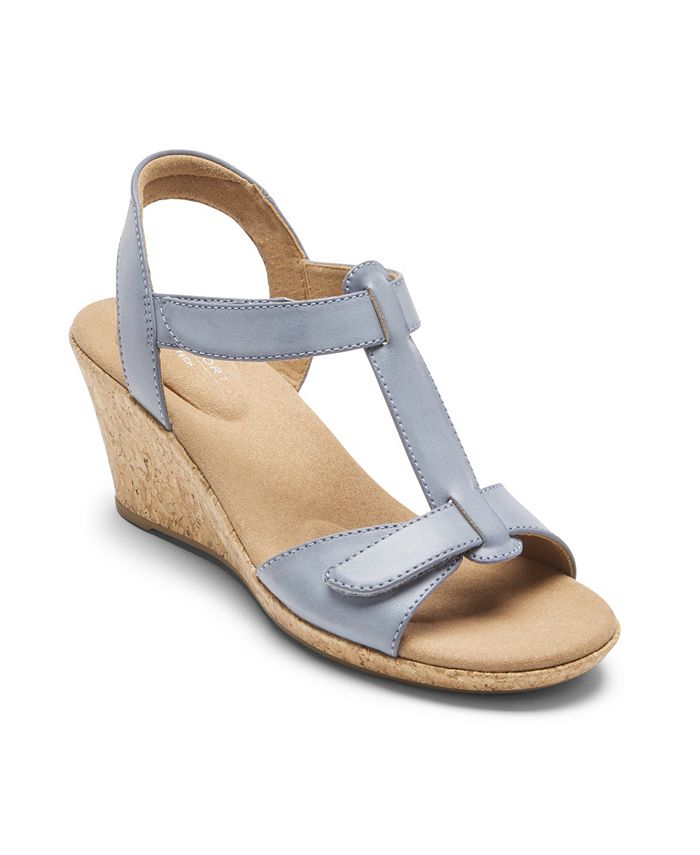 Rockport Women's Blanca T Strap Wedge Sandals & Reviews - Sandals ...