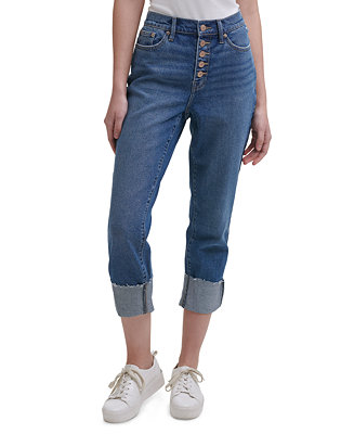 Calvin Klein Jeans High-Rise Slim-Leg Jeans - Macy's