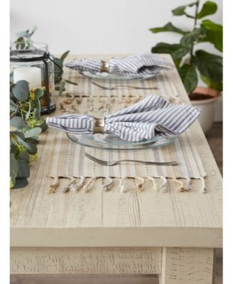 Stripe with Fringe Placemat, Set of 6