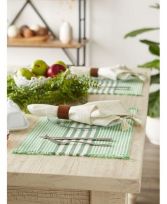 Stripes with Fringe Placemat, Set of 6