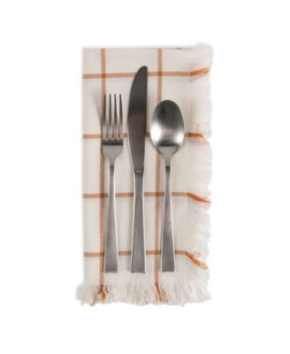 Check Fringed Napkin, Set of 6