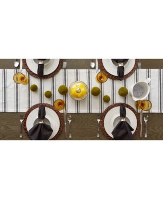 Zig Dobby Stripe Table Runner