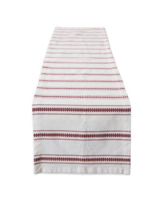 Zig Dobby Stripe Table Runner
