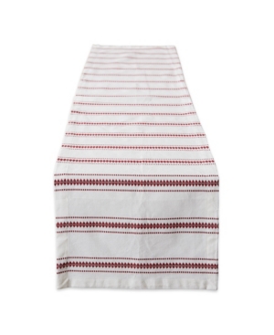 DESIGN IMPORTS ZIG DOBBY STRIPE TABLE RUNNER