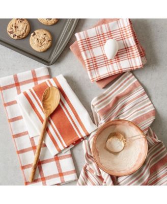 Asst Spice Woven Dishtowels, Set of 5