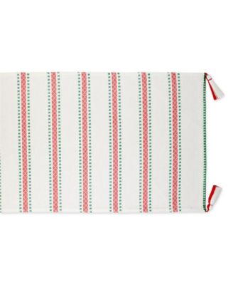 Joyful Snowflakes Jacquard Collection for Everyday Use, Holidays and Dinner Parties, Table Runner, 14" x 108"