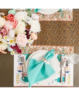 Easter Folk Garden Placemats 13" x 19", Set of 6