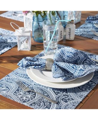 Paisley Print Outdoor Napkin, Set of 6