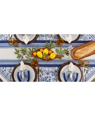 Porto Stripe Print Table Runner, 14" x 72"