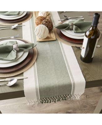 Dobby Stripe Table Runner, 13" x 108"