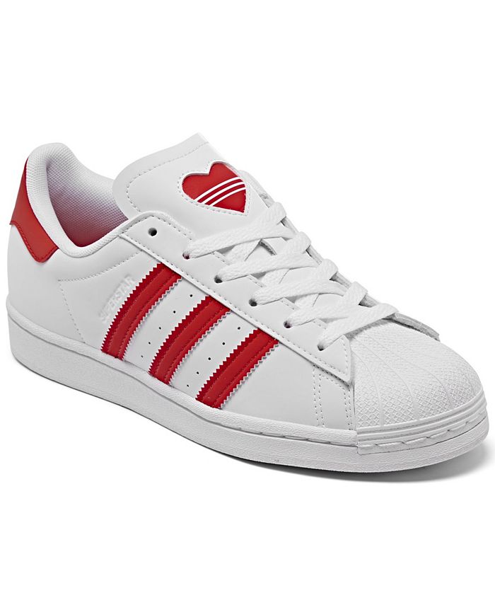 adidas Big Girls Valentine s Day Superstar Casual Sneakers from