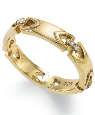 Proposition Love - 14k Gold over Silver Diamond Accent Ring