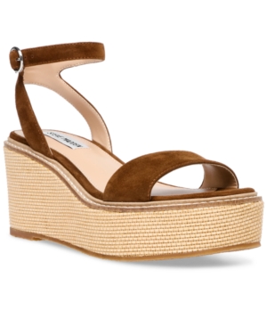 Steve Madden Women's Composed Raffia Wedge Sandals