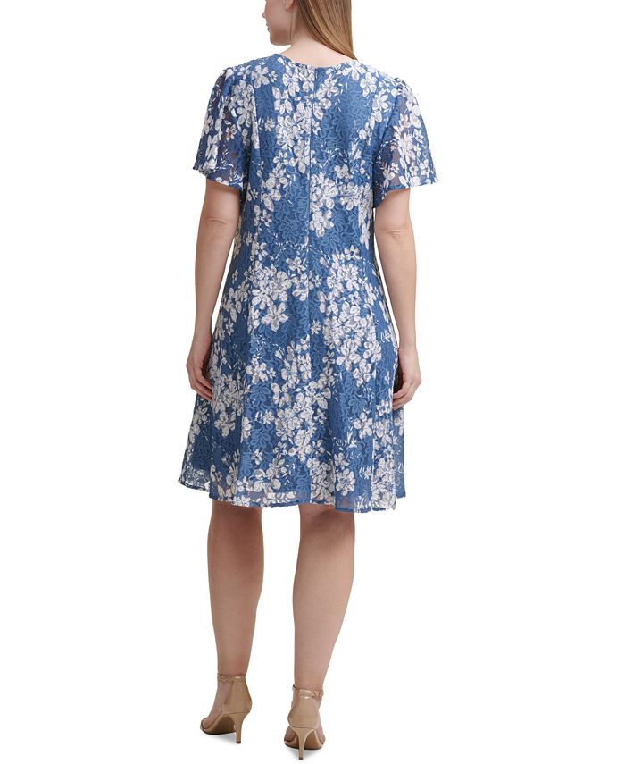 Jessica Howard Plus Size Lace A-Line Dress - Macy's