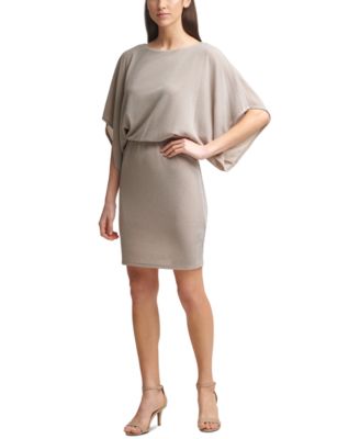 jessica howard metallic shimmer blouson dress