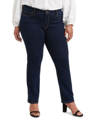 Levi's Trendy Plus Size Classic Straight-Leg Jeans - Macy's