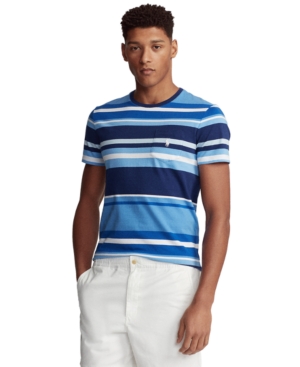 Polo Ralph Lauren Men's Classic-Fit Striped Pocket T-Shirt
