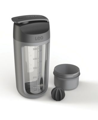 Leo to Go Shaker Bottle with Powder Compartment, 0.5 L