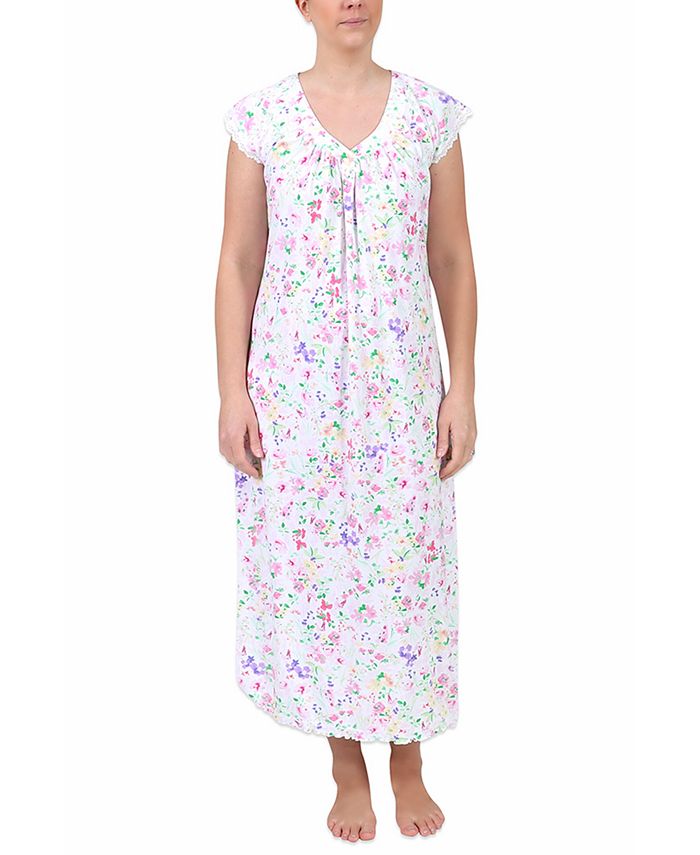 short sleeve long night gown