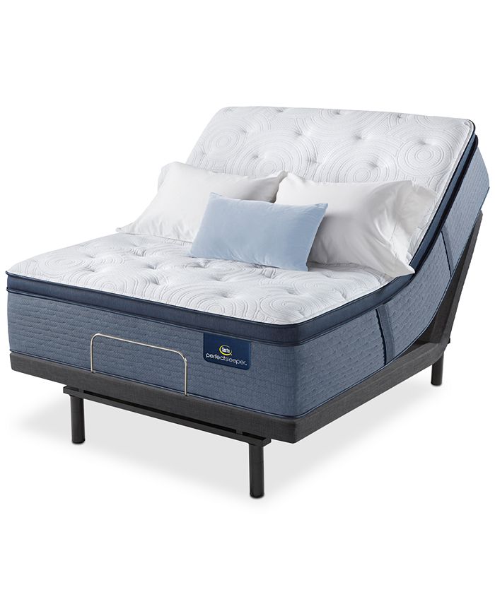 Serta Perfect Sleeper Renewed Night 16" Medium Firm Pillow Top Mattress King Macy's