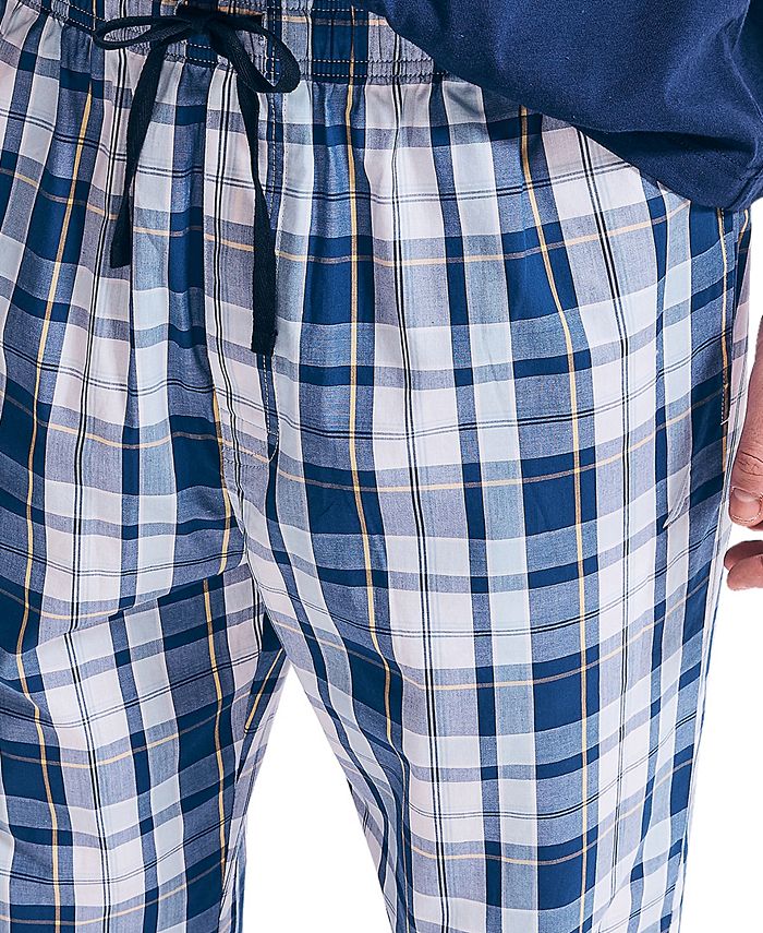 Nautica Men's Blue Plaid Pajama Pants Macy's