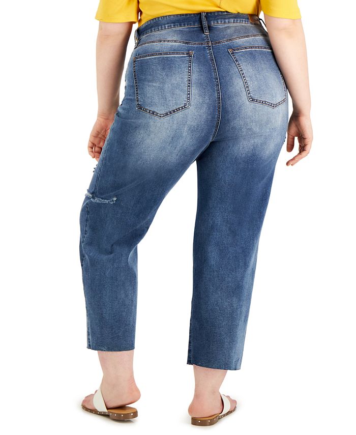 Dollhouse Trendy Plus Size Lorena Straight-Leg Jeans & Reviews - Jeans ...