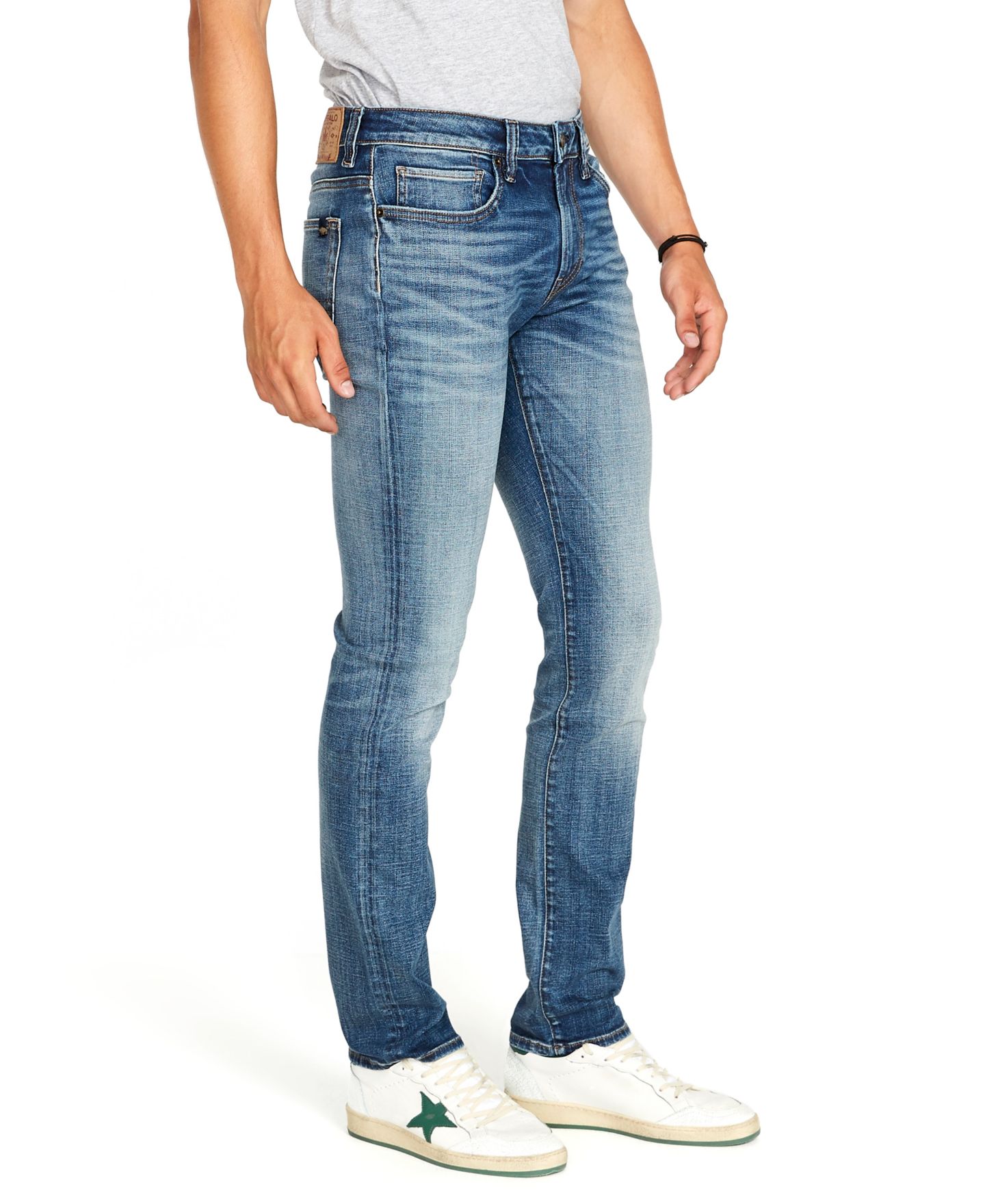 Мужские джинсы Buffalo David Bitton Slim Ash Stretch Fit, цвет: Индиго — фото 2