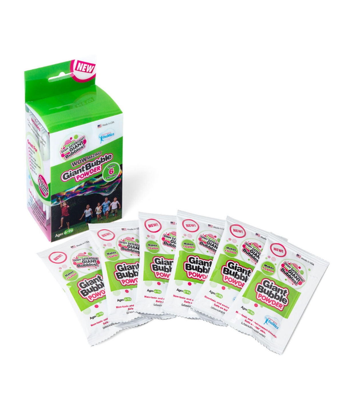 UPC 863130000087 product image for Wowmazing Giant Bubble Refill Powder Mix 6 Packets | upcitemdb.com