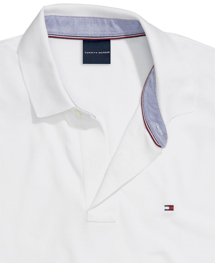 Tommy Hilfiger Men's Custom-Fit Ivy Polo Shirt with Magnetic Closure ...