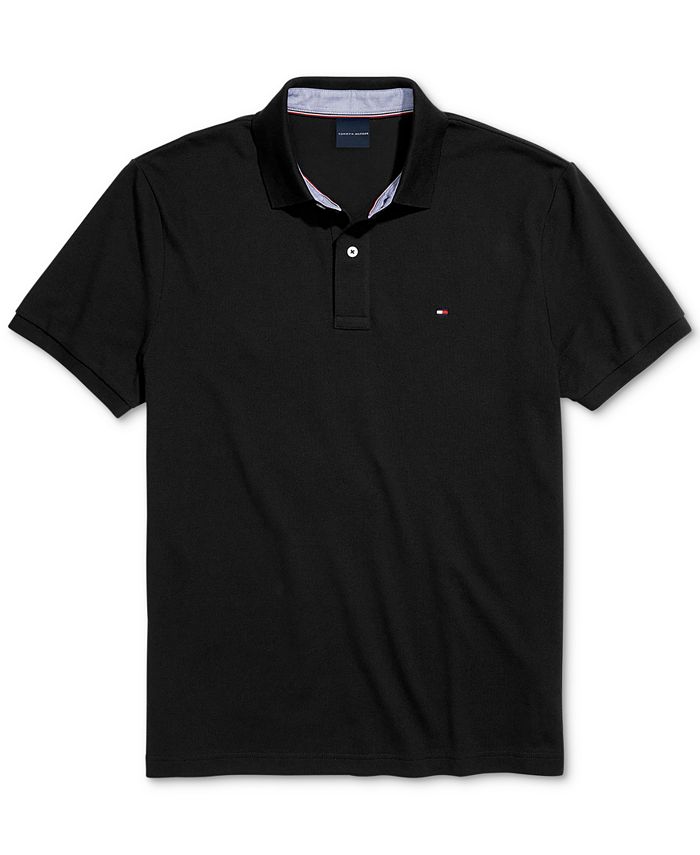 Tommy Hilfiger Men's Custom-Fit Ivy Polo Shirt with Magnetic Closure ...