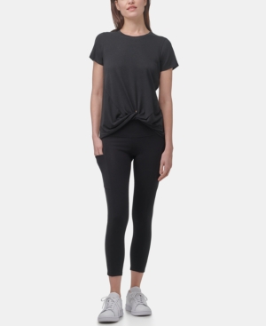 Marc New York T-shirts PERFORMANCE WOMEN'S SHORT SLEEVE TWIST-FRONT T-SHIRT