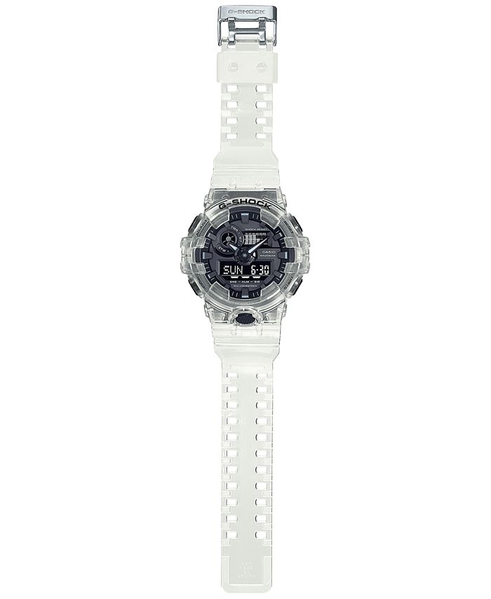 G-Shock - Men's Analog-Digital Clear Resin Strap Watch 53.4mm