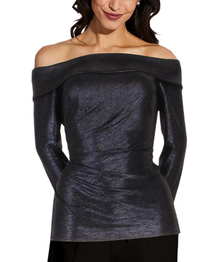 Macys off shoulder tops sales