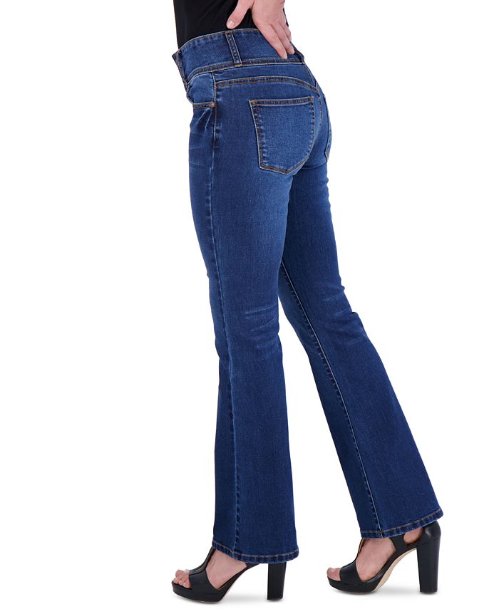 Gogo Jeans Juniors' Triple Button Flare Jeans - Macy's