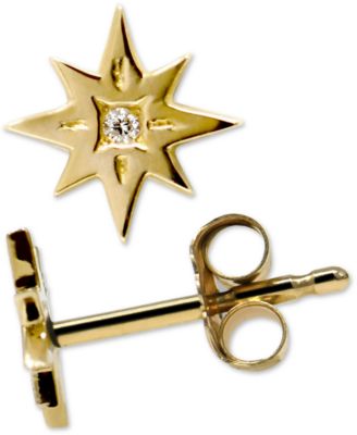 Jac + Jo by Anzie - Diamond Accent Star Stud Earrings in 14k Gold