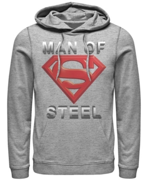 Shop Fifth Sun Men's Superman Scoring Shield Fleece Hoodie In Athletic Heather