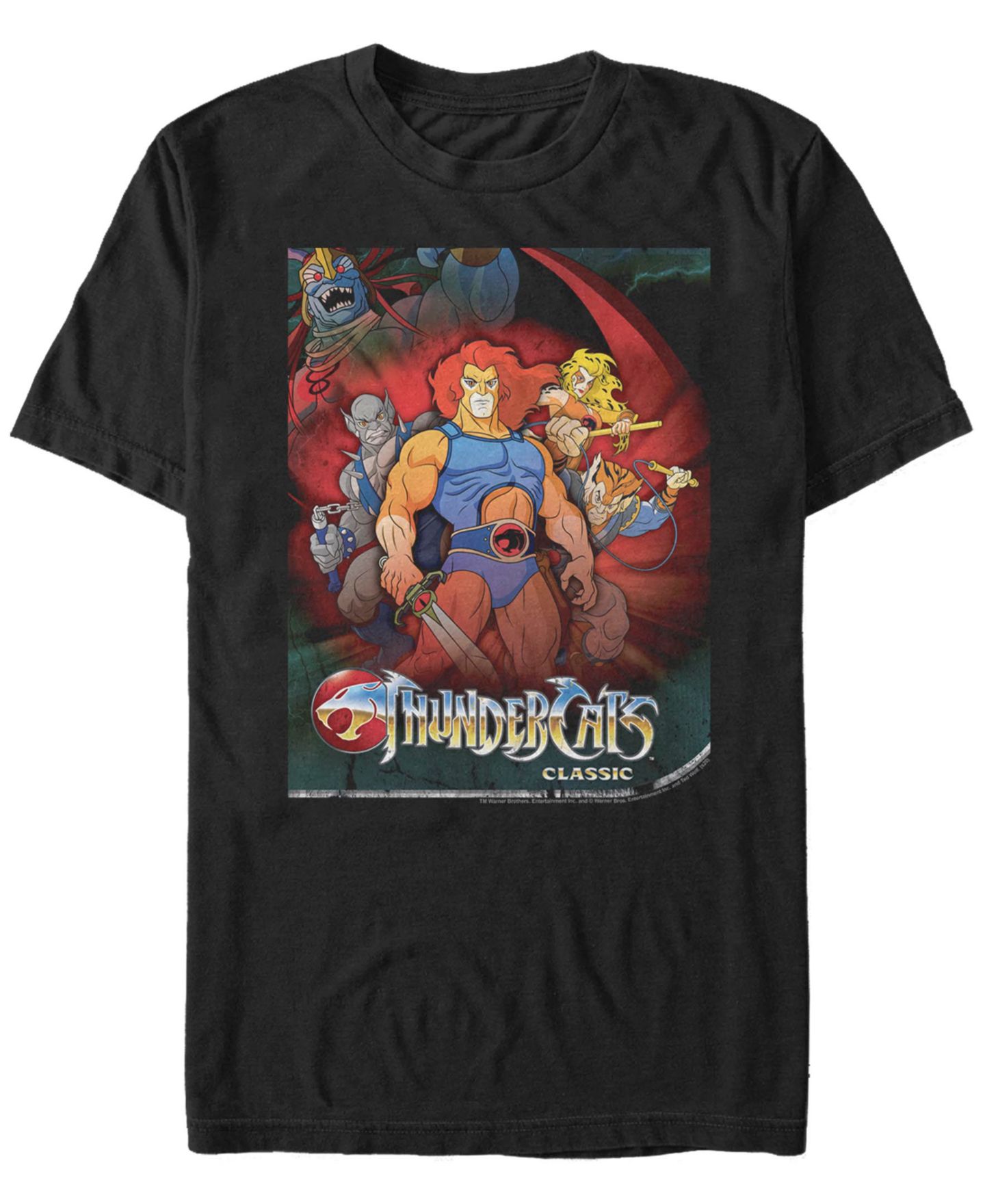 Мужская футболка Fifth Sun Thundercats Poster Short Sleeve, цвет: Чёрный — фото 1