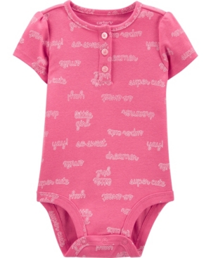 Baby Girl Slogan Cotton Bodysuit