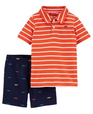 Baby Boys Jersey Polo and Short Set